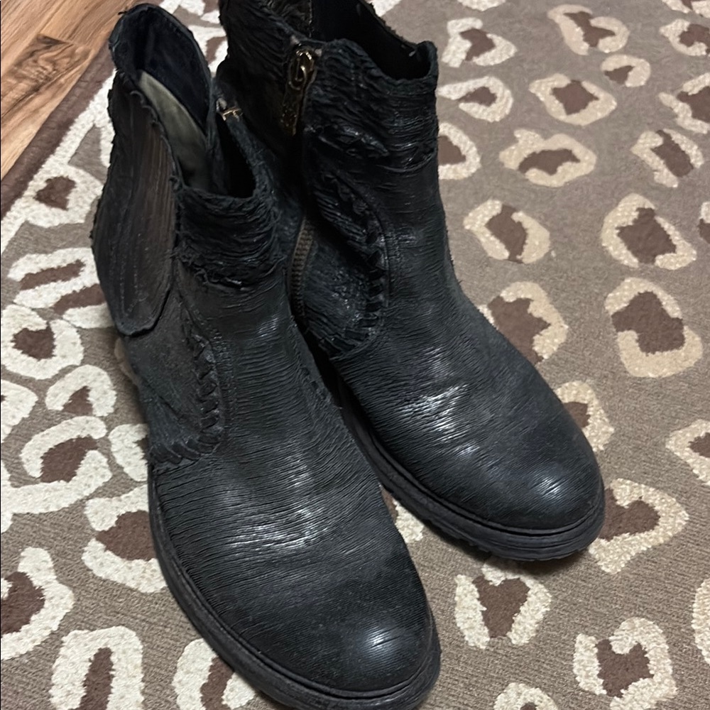A.S.98 Black Heeled Boots